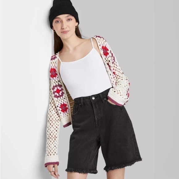 wild fable Pants - Women's High-Rise Wide Leg
Bermuda Jean Shorts - Wild Fable